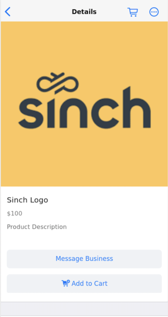Single Product Message Details
