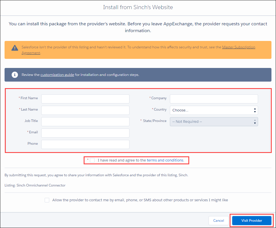 Omnichannel form