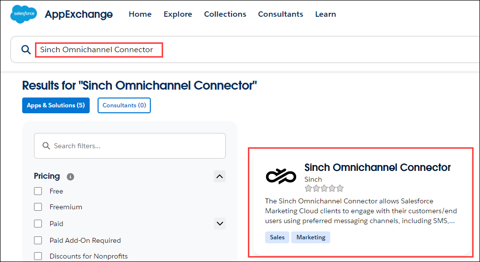 Omnichannel search