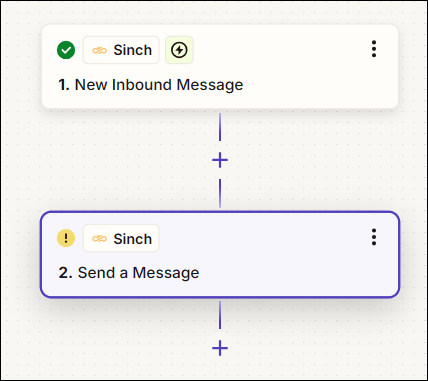 Zapier Sinch action