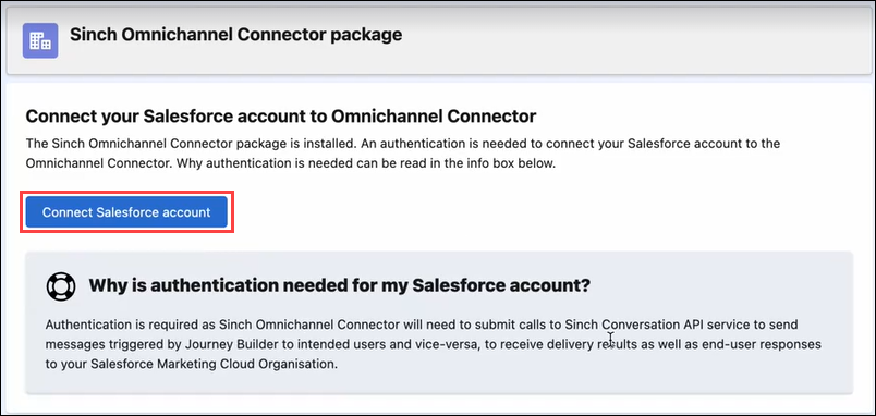 Connect Salesforce account