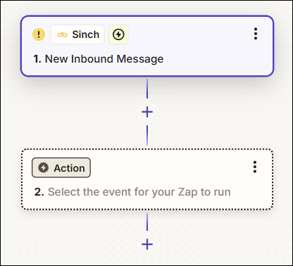 Zapier Sinch trigger
