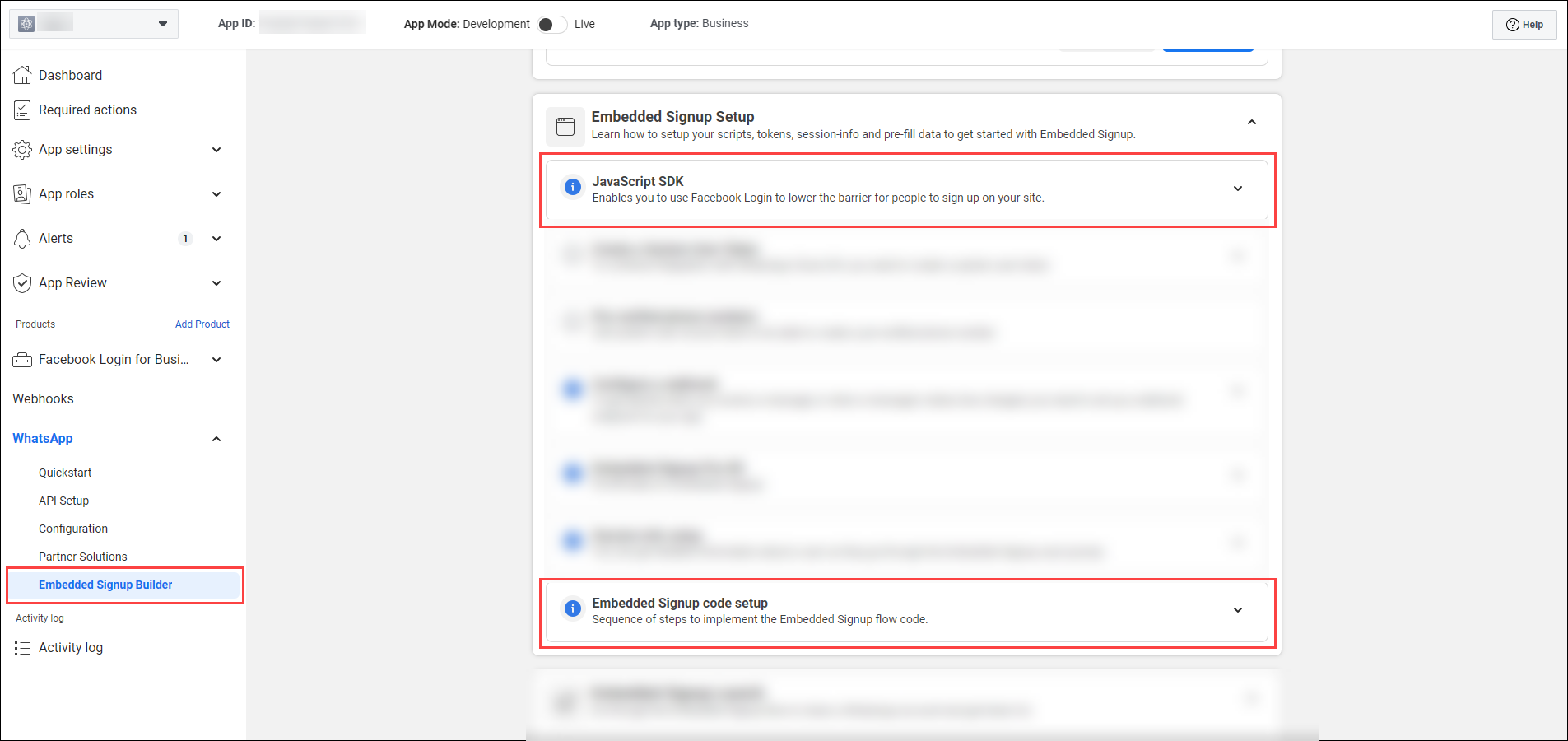 Embedded Signup Builder
