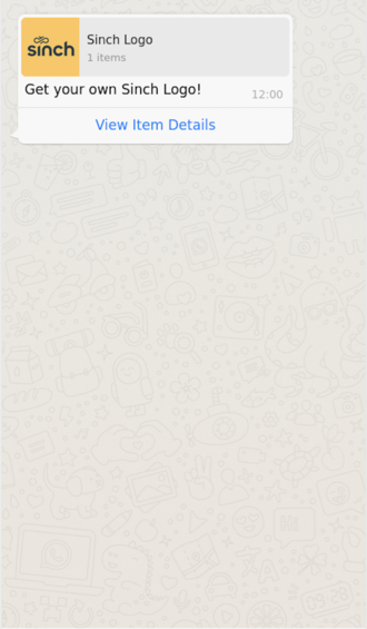 Single Product Message