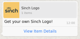 Single Product Message