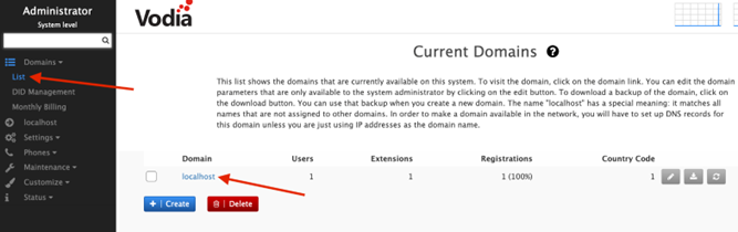 current domains